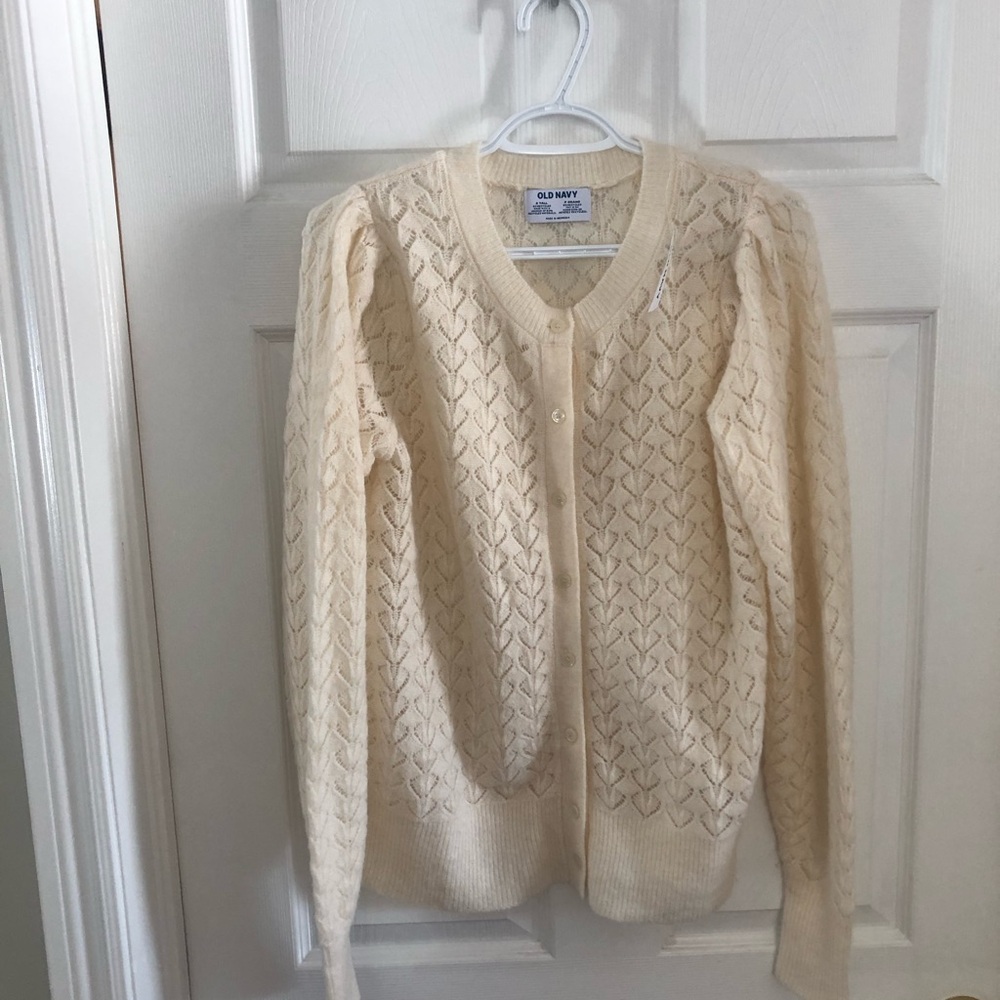 NWTS Adorable wool blend long tall button up cardigan, breathable sweater
